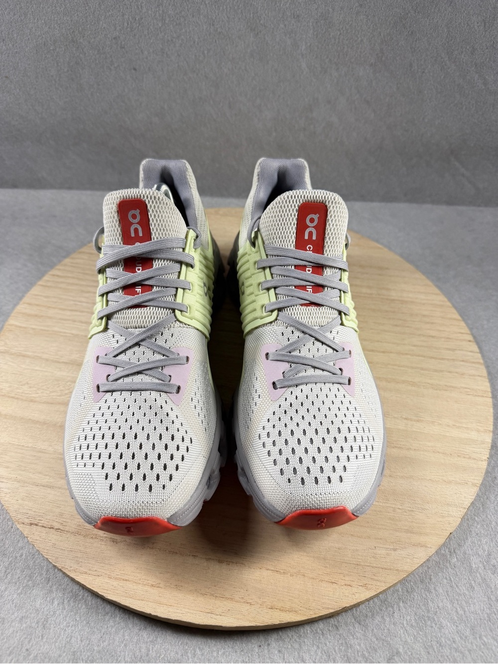 On Cloudswift Womens Size 8 Gray Green Athletic Running Walking Shoes Sneakers - Picture 2 of 9